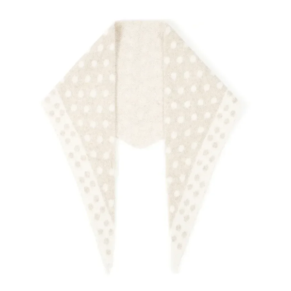 Sjaaltje - Beige met stippen