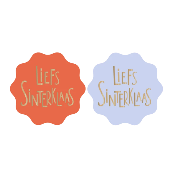 Stickers - Liefs sinterklaas - 6 stuks