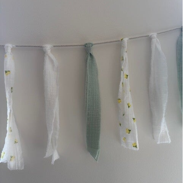 Slinger - Citroen, wit, mintgroen