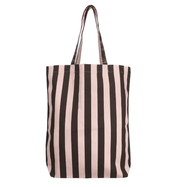 Tas - Bruin met roze strepen