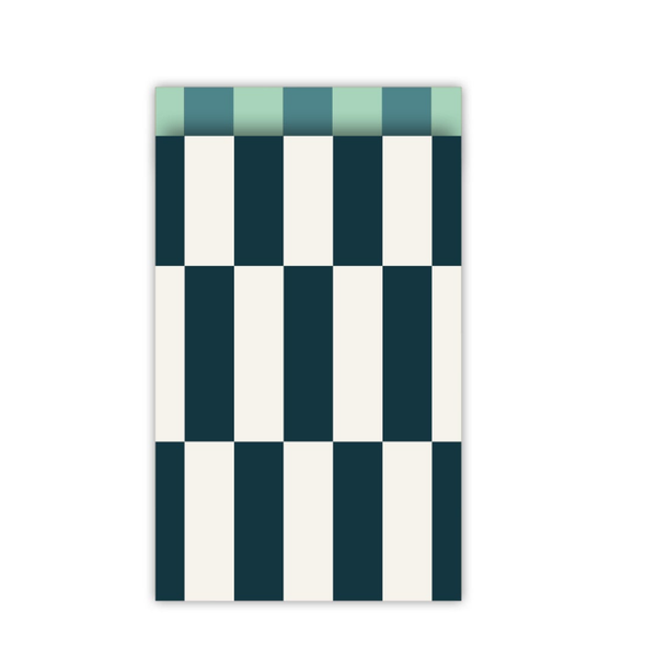Cadeauzakje M - Ruit blauw