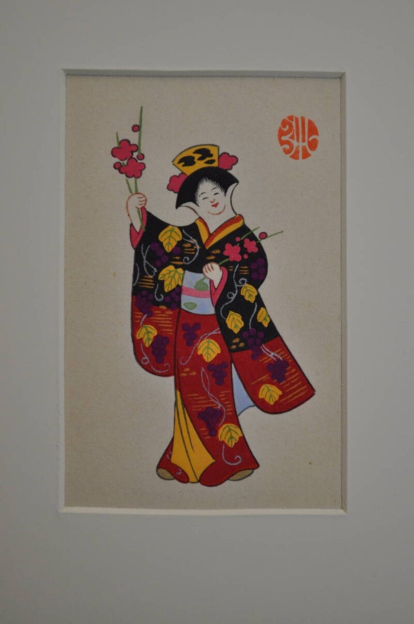 dancer with plum blossoms