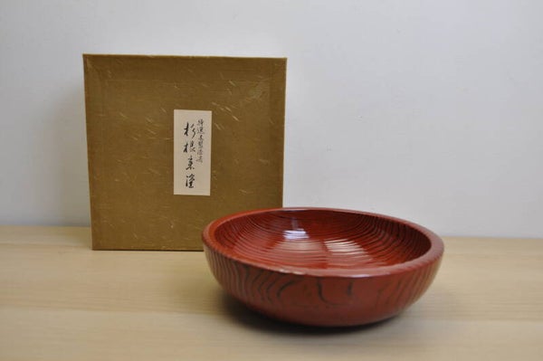 cedarwood lacquered negoro nuri bowl