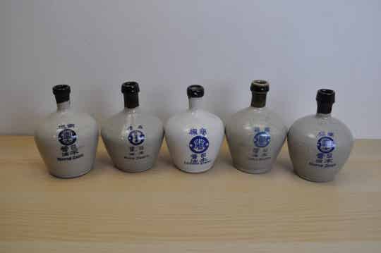 Vintage Japanese soy sauce bottles