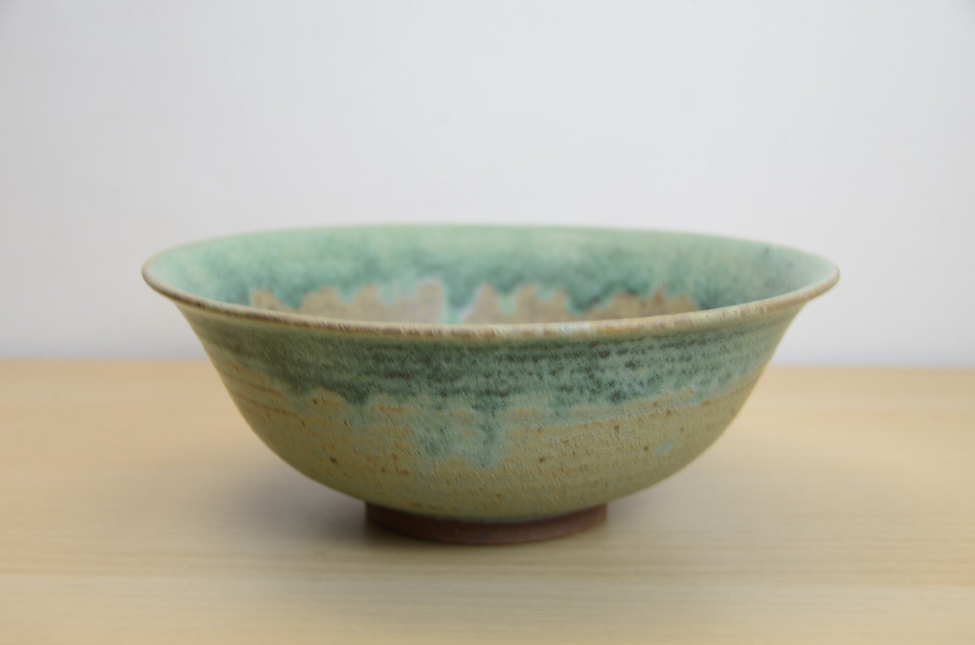 Big bowl with light green glazing