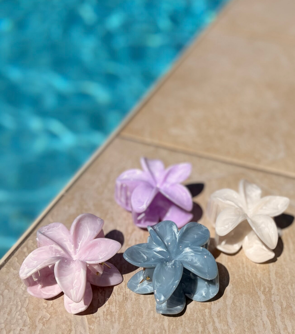Pince à cheveux fleur