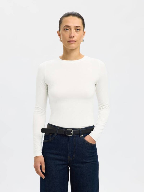 MANJA LONGSLEEVE TOP WIT