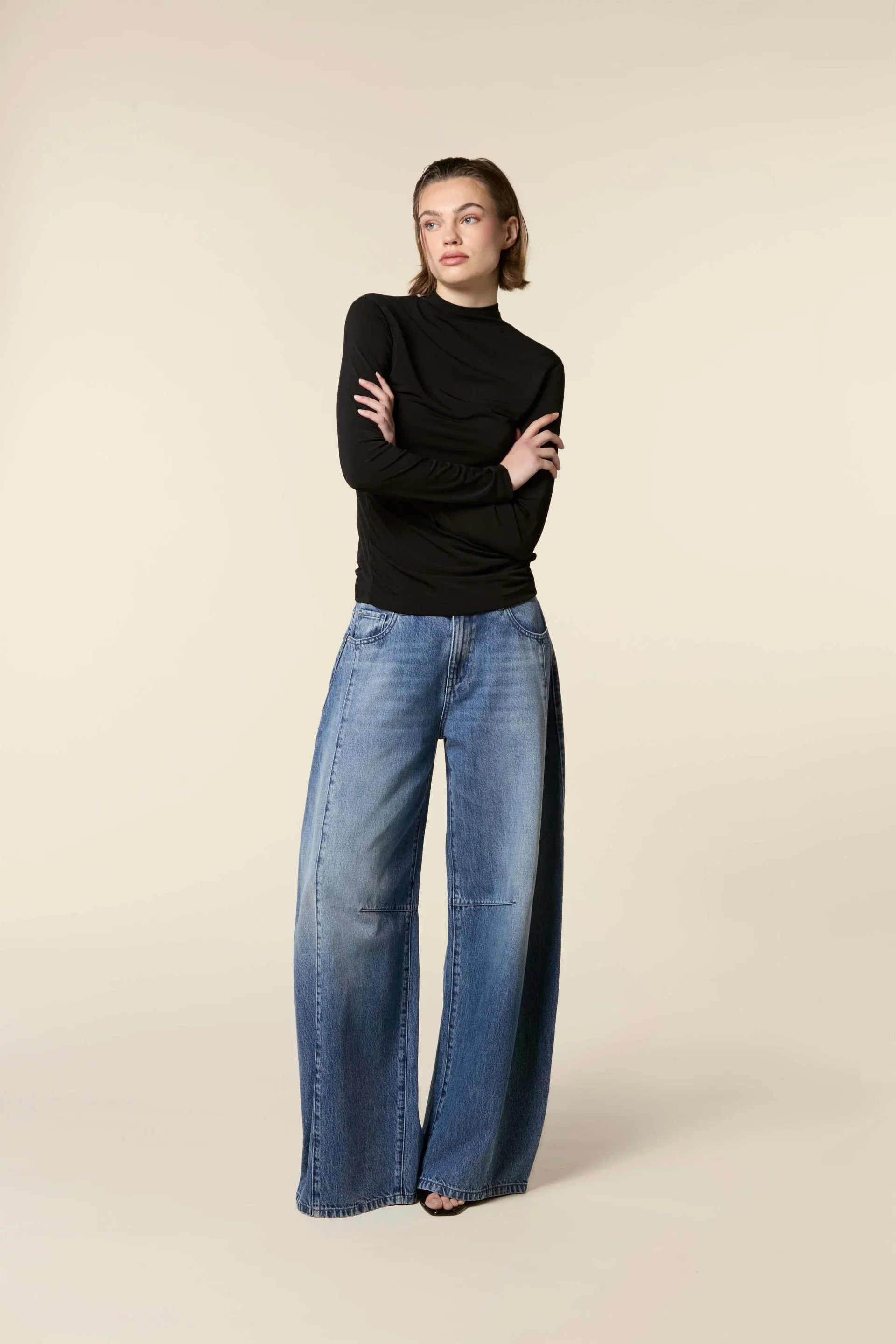 BOWIE BARREL JEANS CUTSEAMS