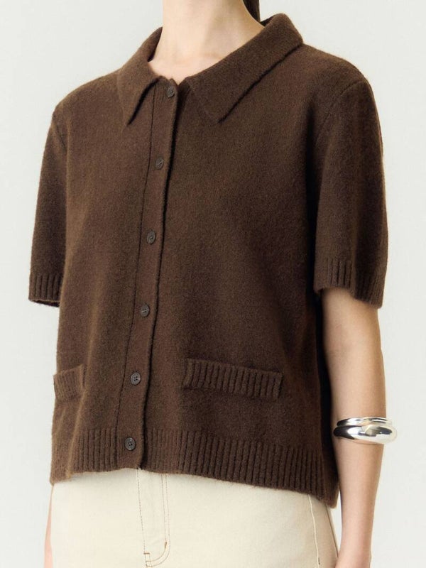 FRILO KNIT VEST BRUIN