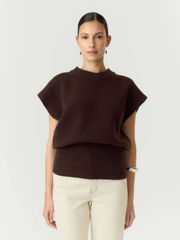 YASESLI WOOL KNIT VEST
