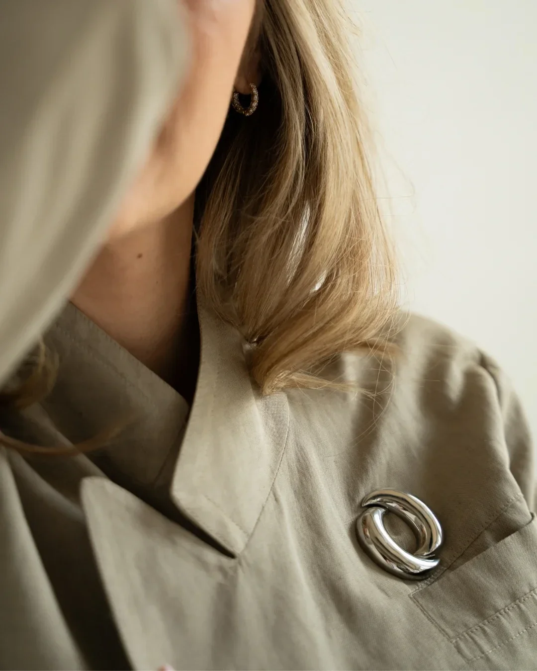 KAREN BROCHE ZILVER