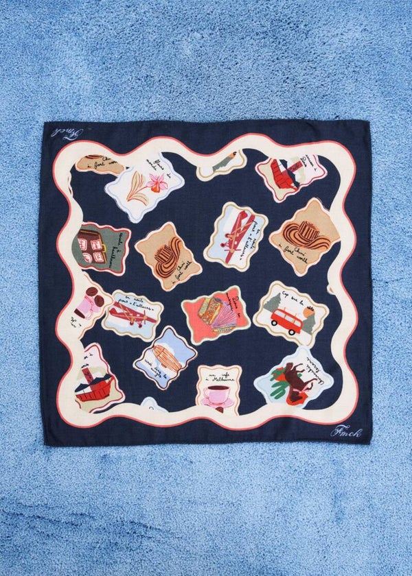 STAMP FOULARD