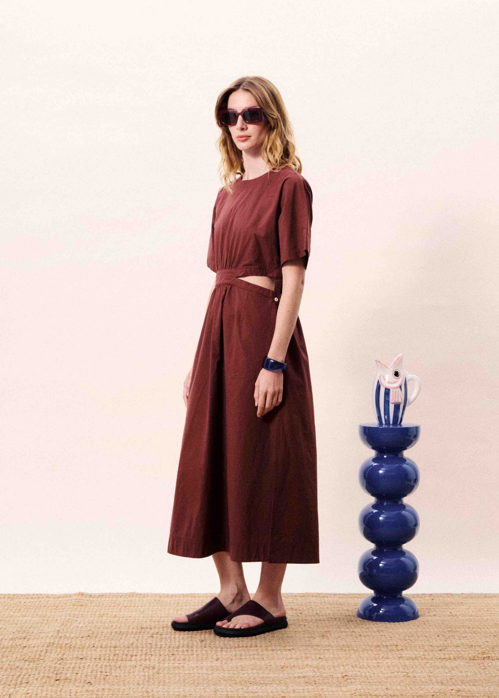 MAVERA DRESS BORDEAUX