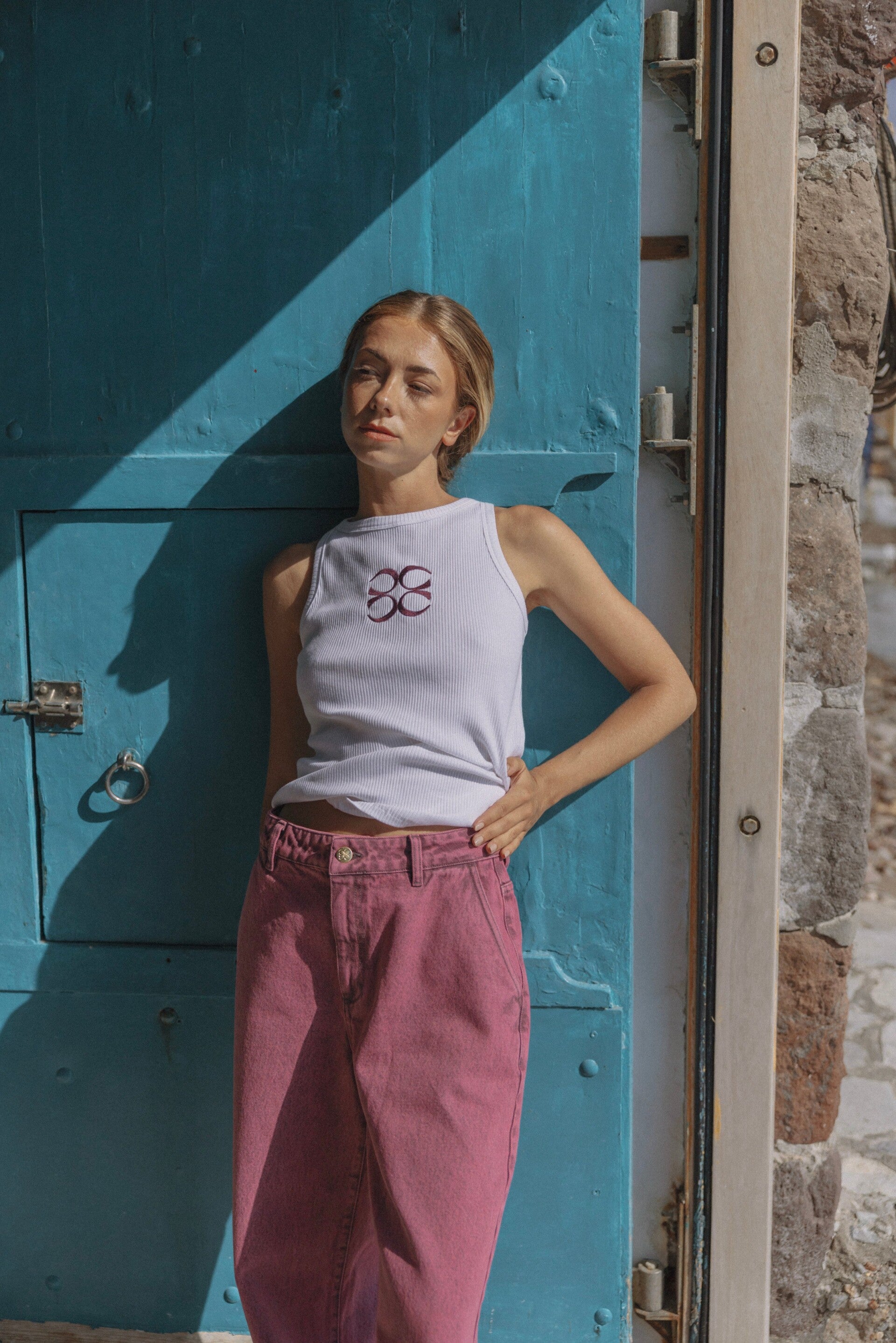 COUCOU BALI TANK TOP WHITE