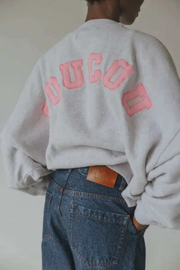 COUCOU JOSEPH SWEATER GREY PINK