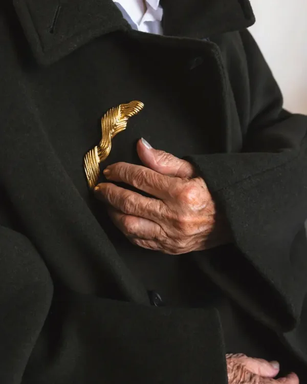 LIES BROCHE GOUD