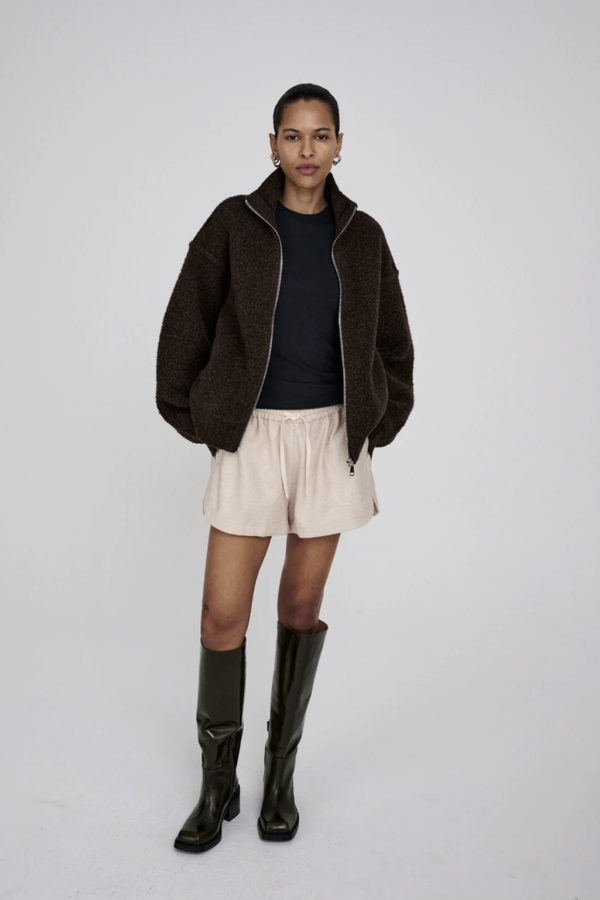 SIGAL KNIT JACKET BROWN