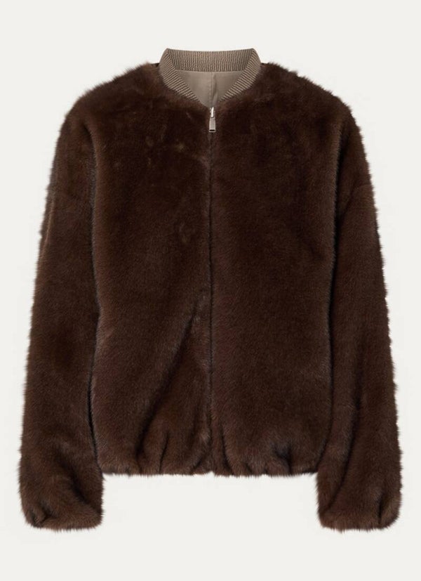 ETTA FAUX BOMBER JACKET
