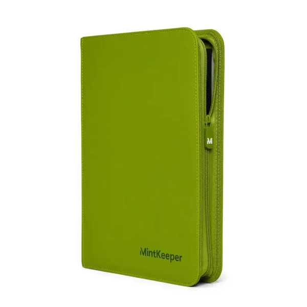 Green MintKeeper 4-Pocket Premium Zip Binder