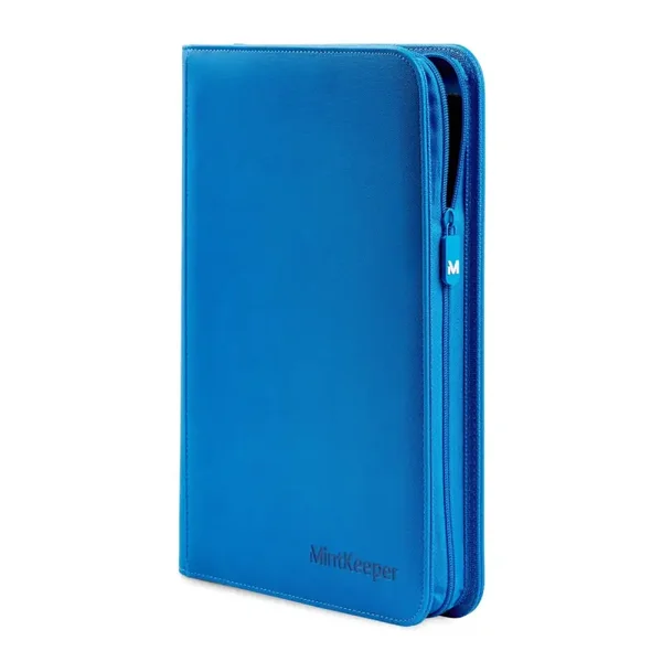 Blue MintKeeper 4-Pocket Premium Zip Binder