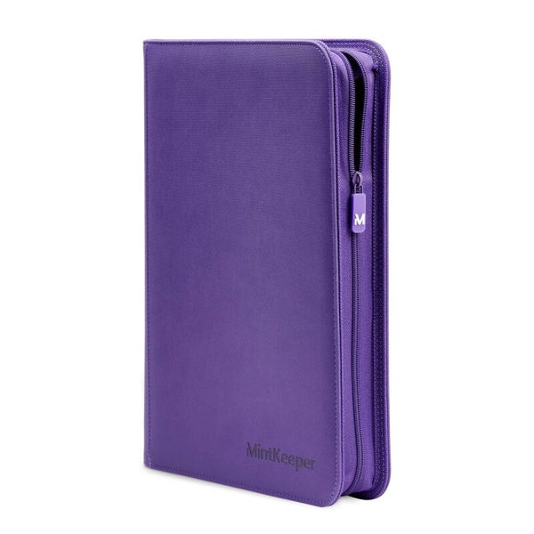 Purple MintKeeper 4-Pocket Premium Zip Binder