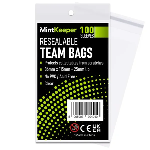 MintKeeper Resealable Team Bags (100)