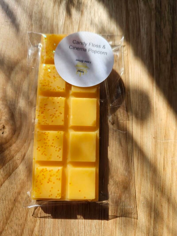 Candy Floss & Cinema Popcorn Fragrance Wax Melts.