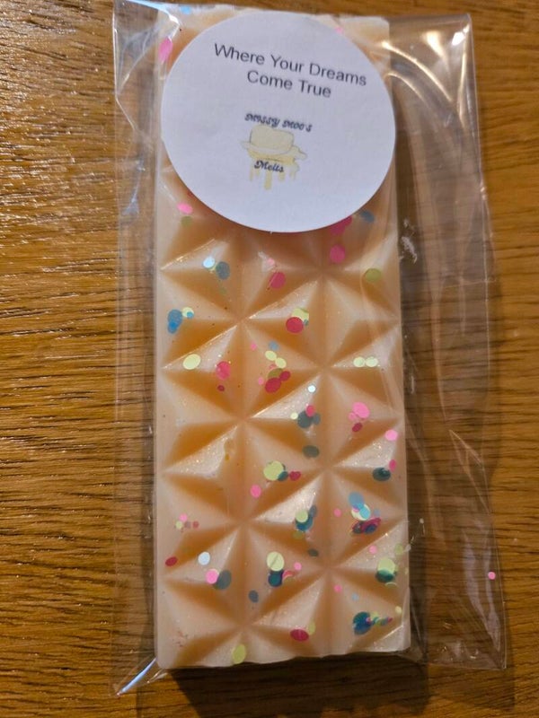 Where Your Dreams Come True Fragrance Wax Melts.