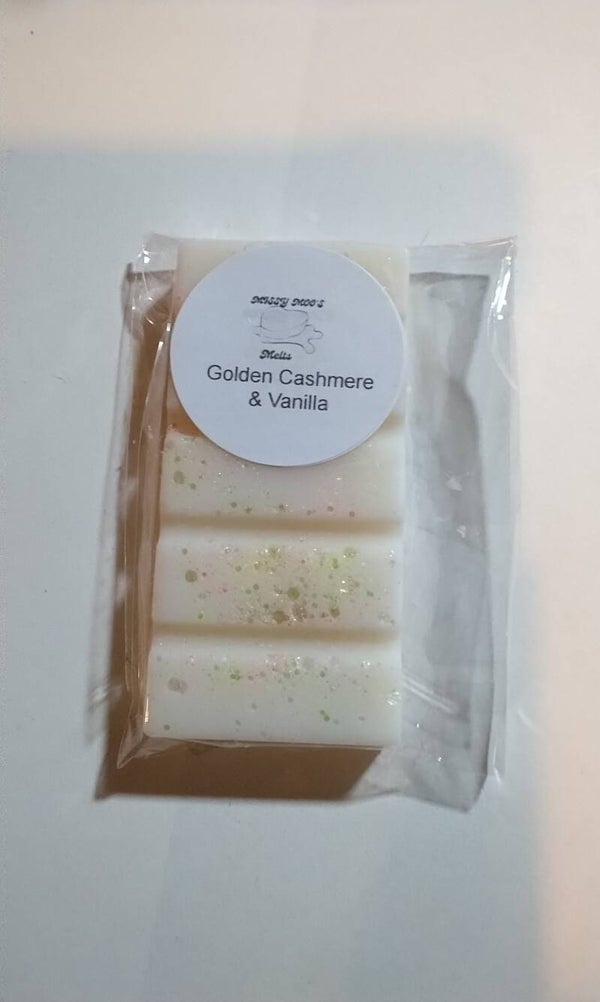 Golden Cashmere & Vanilla Fragrance Wax Melts - Smell Eliminating Scent.