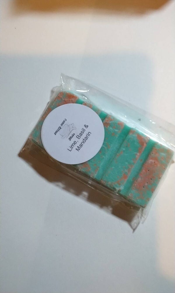 Lime, Basil & Mandarin Fragrance Wax Melts.