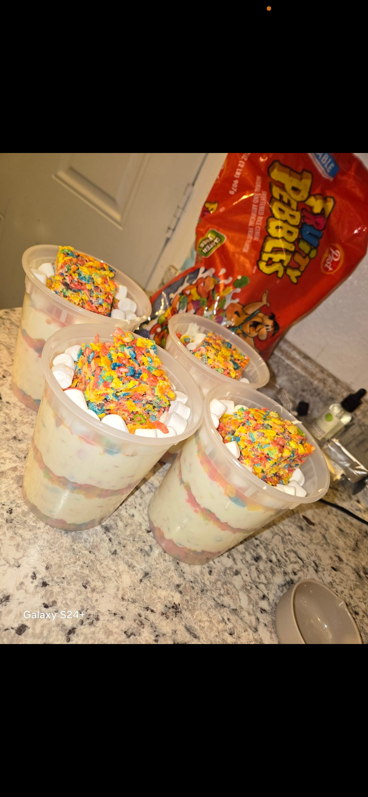Gourmet Homemade Fruity Pebbles Cheesecake ice cream