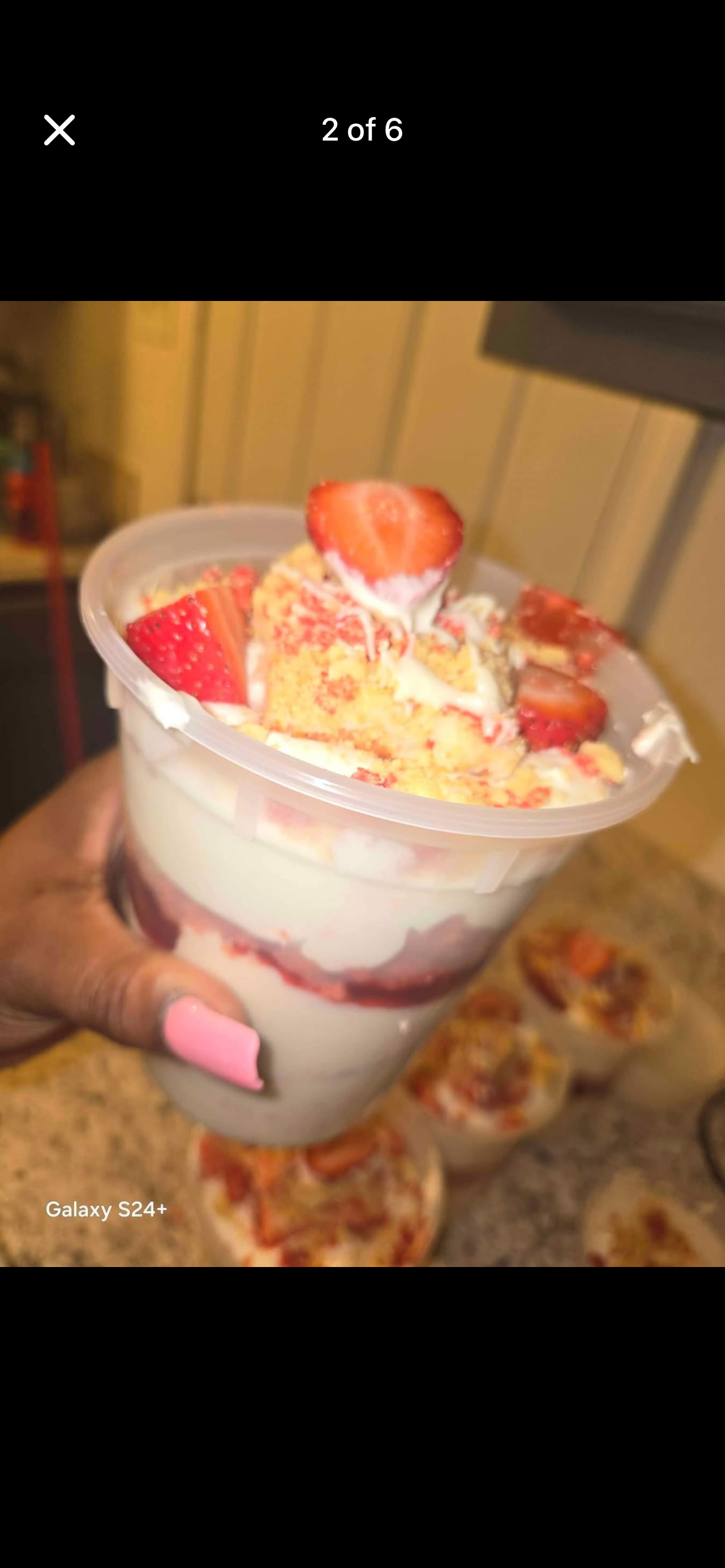 Strawberry cheesecake stuffed brownie