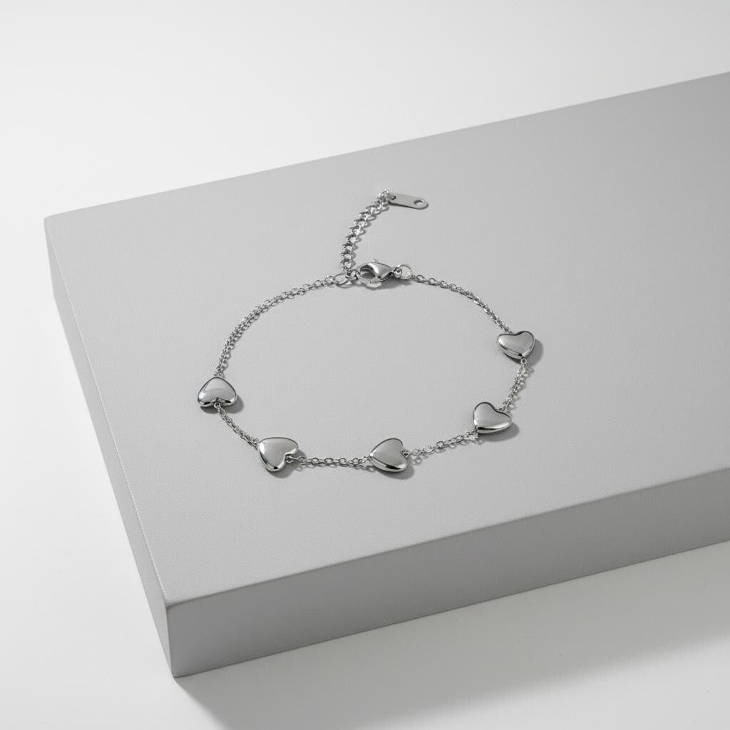 Zilverkleurige Armband
