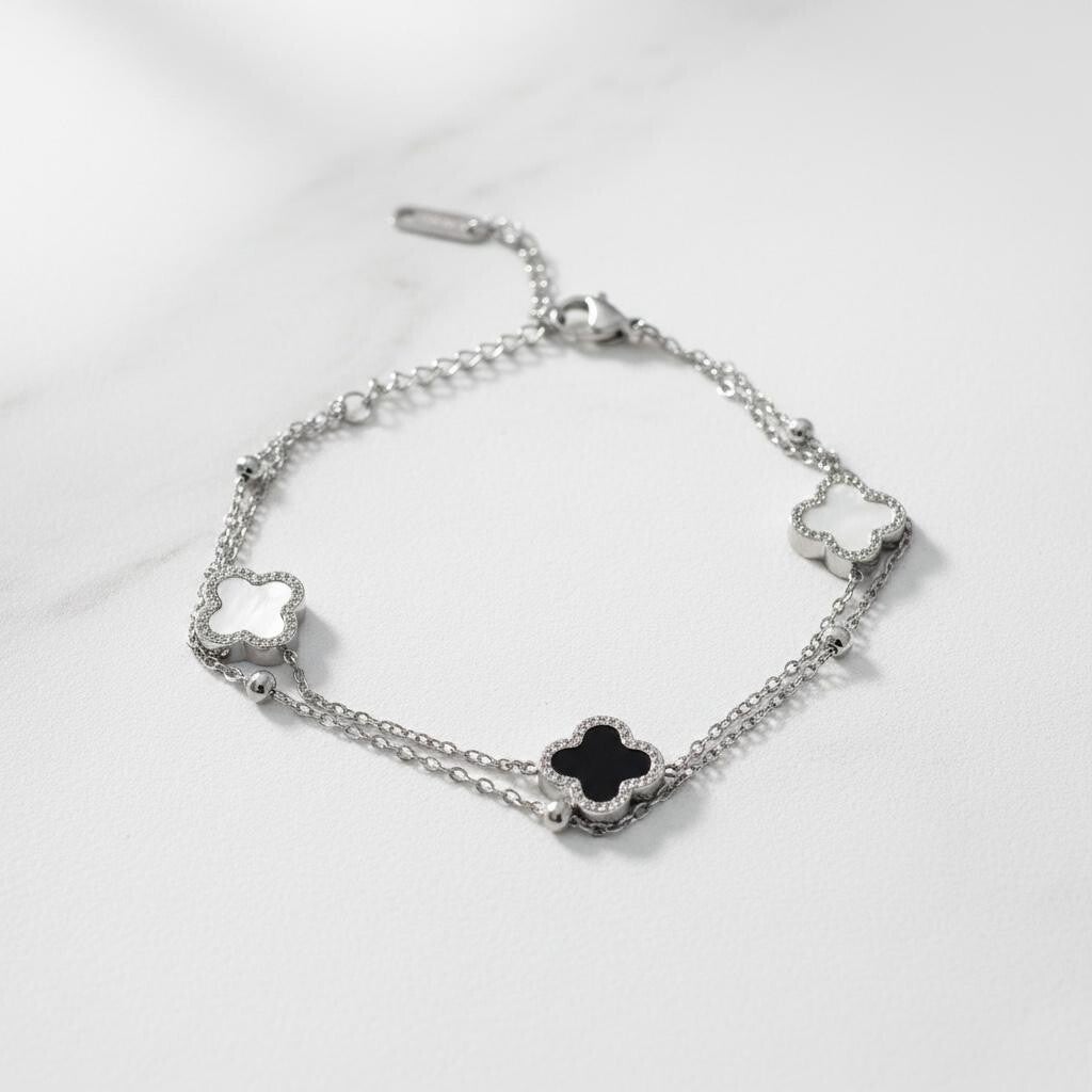 Zilverkleurige Armband