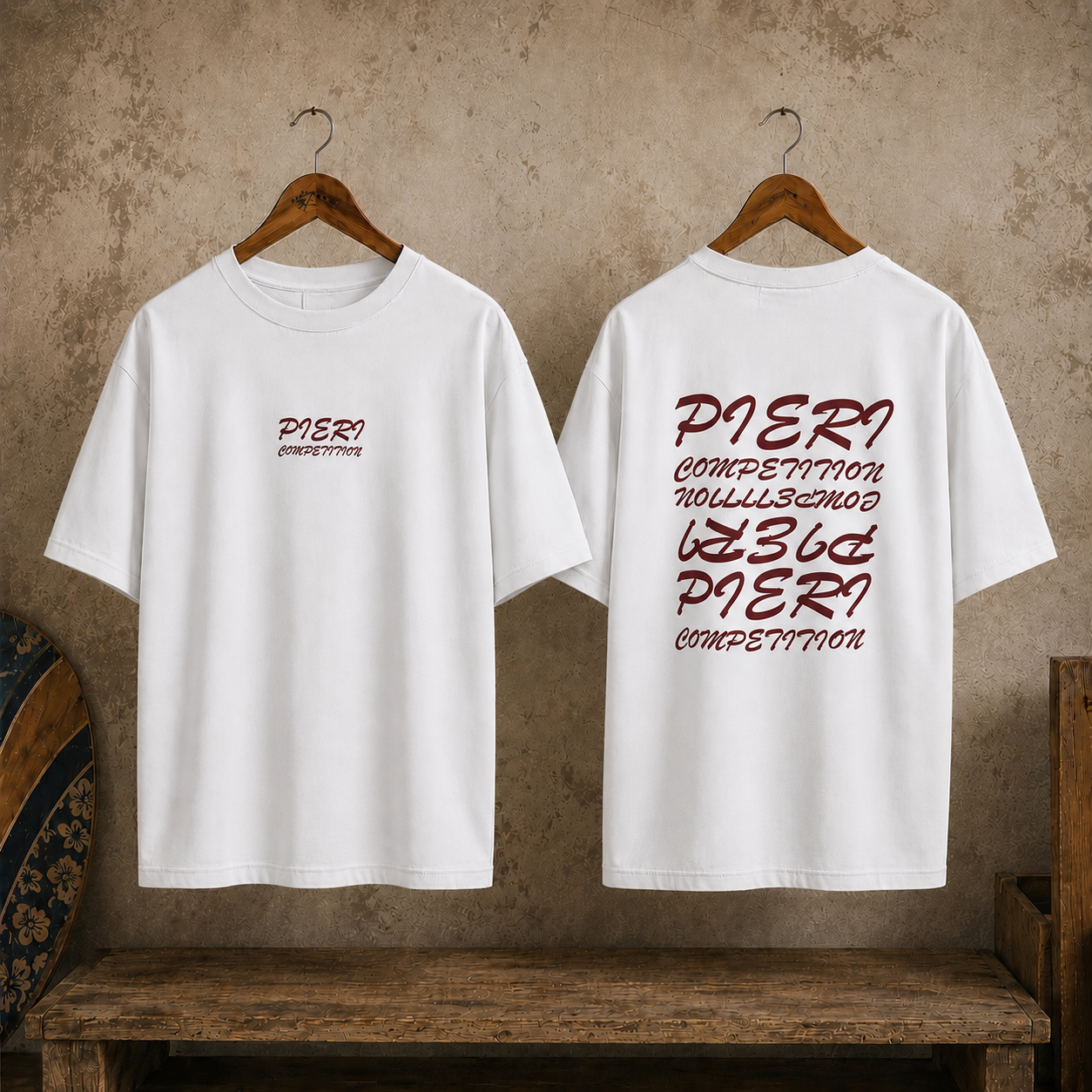 Tee Shirt Oversize | Broderie 3D | Blanc