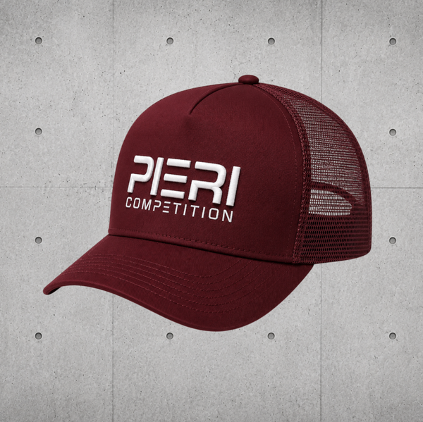Casquette TRUCKER Rouge | PIERI COMPETITION | Broderie 3D