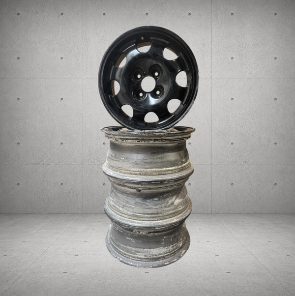 4 jantes PEUGEOT 205 GTI 1.9 | Noir