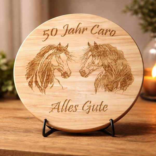 Käseplatte zum Drehen mit Wunschdesigne