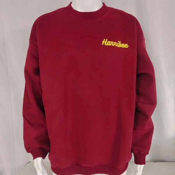 Hannibee Brand Pullover Weinrot & Gold