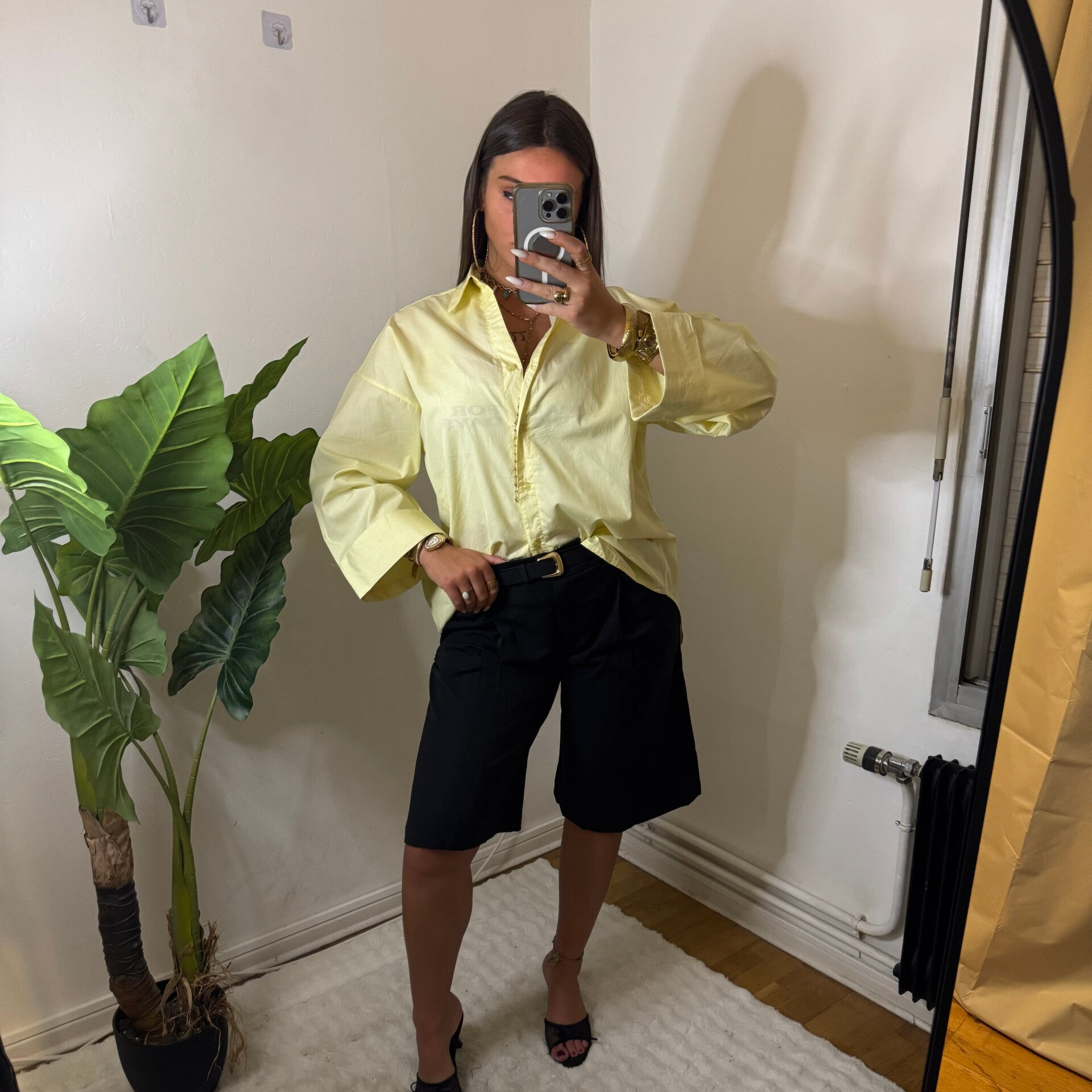 Chemise Jaune oversize