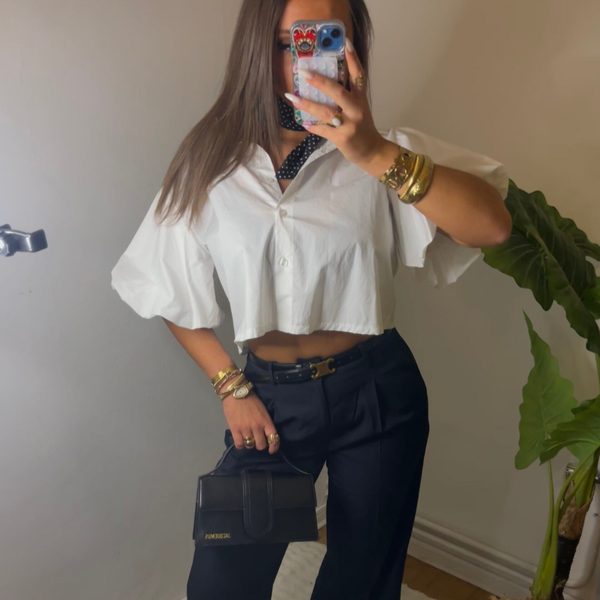 Chemise courte bouffante