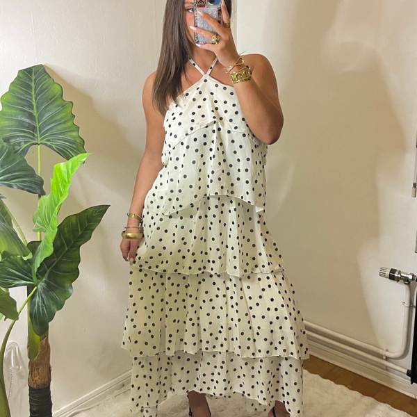 Robe fluide à pois