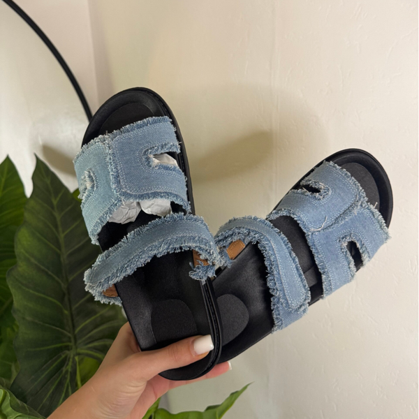 Claquette en jean