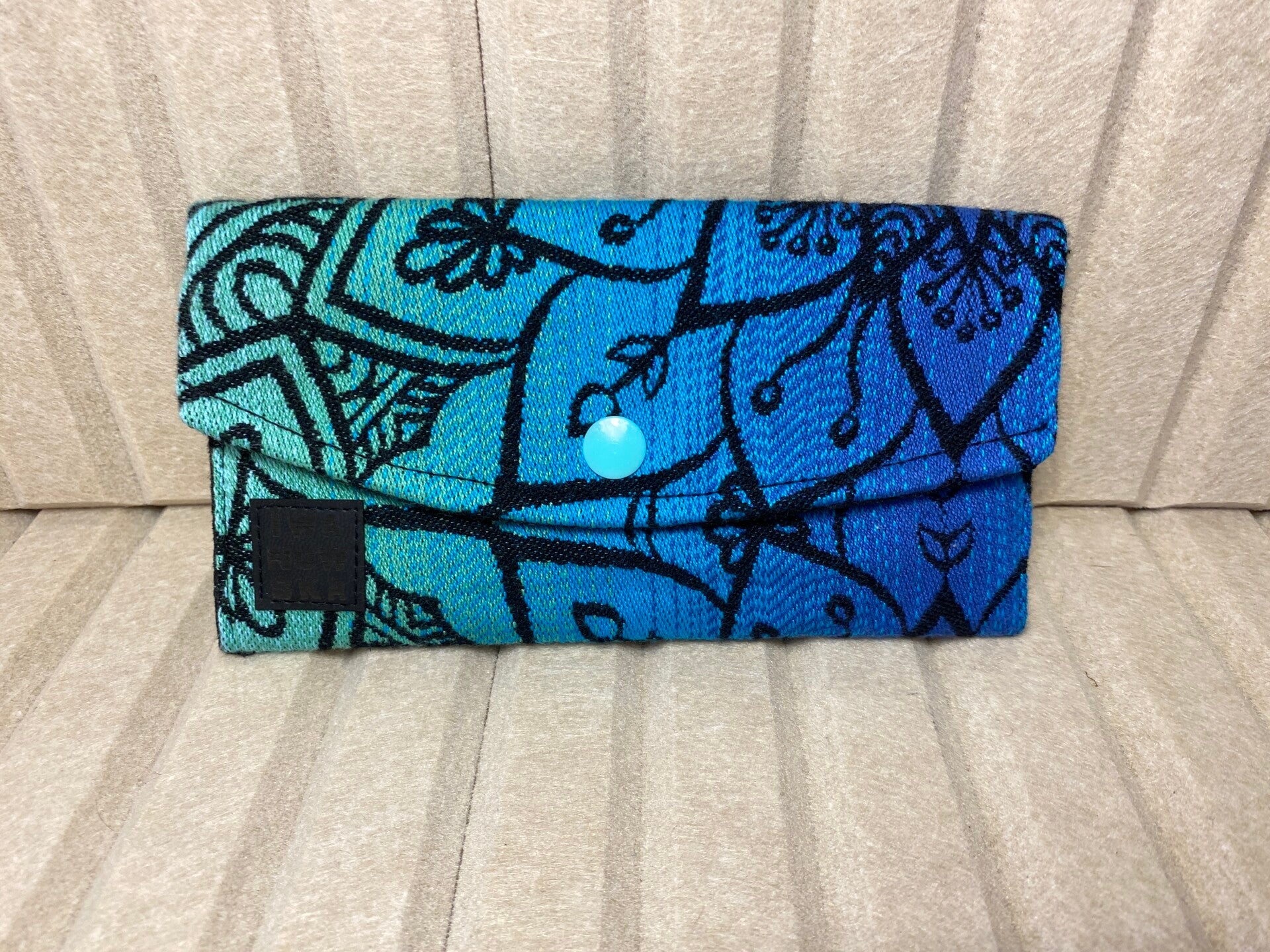 Portfel slim fit - niebieska mandala