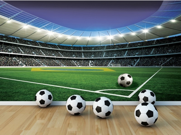 Voetbalstadion behang
