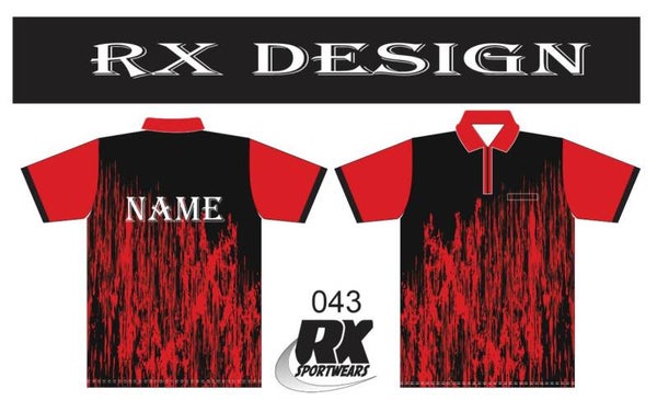 scratching red in black 43
