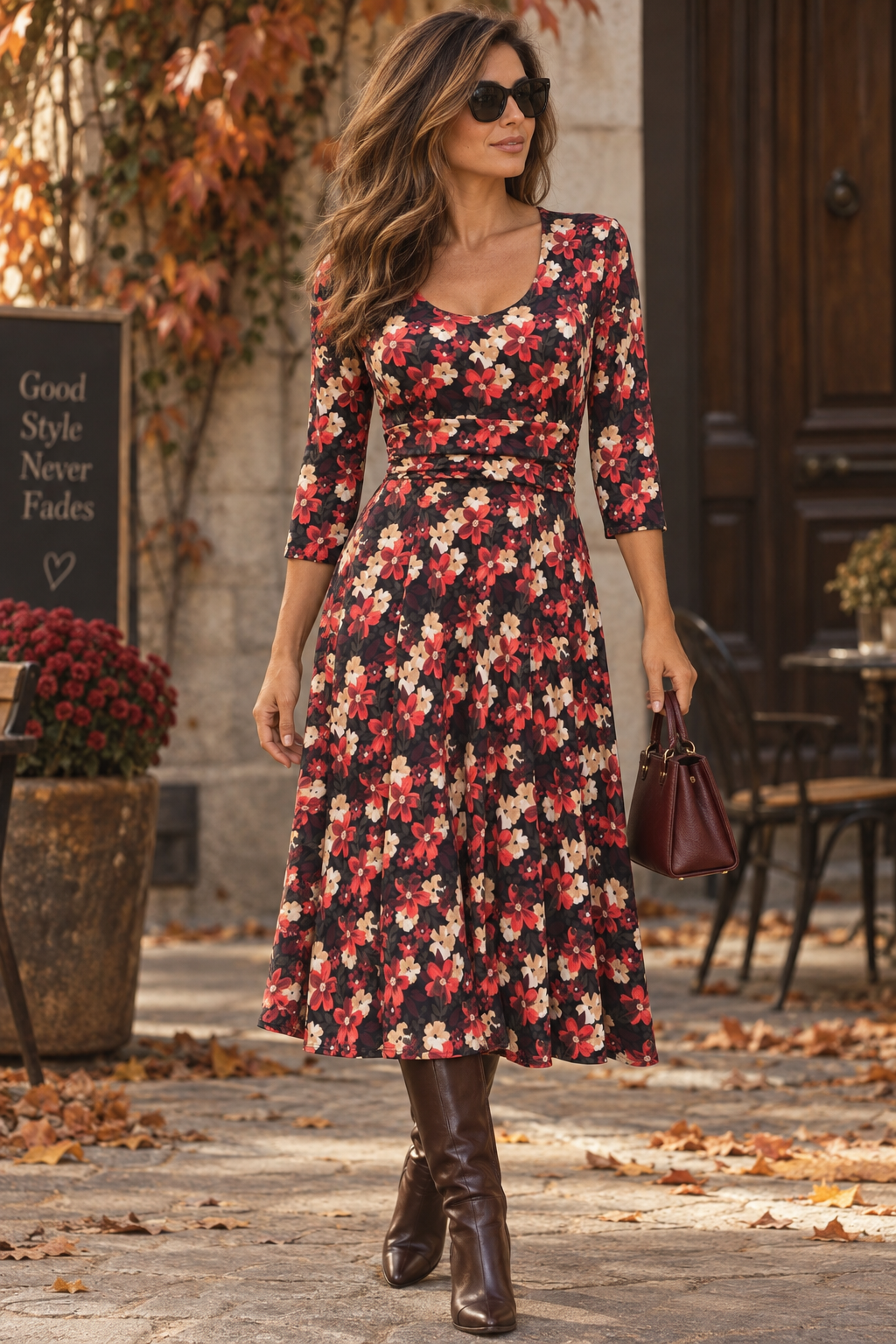 Floral slinky Dress