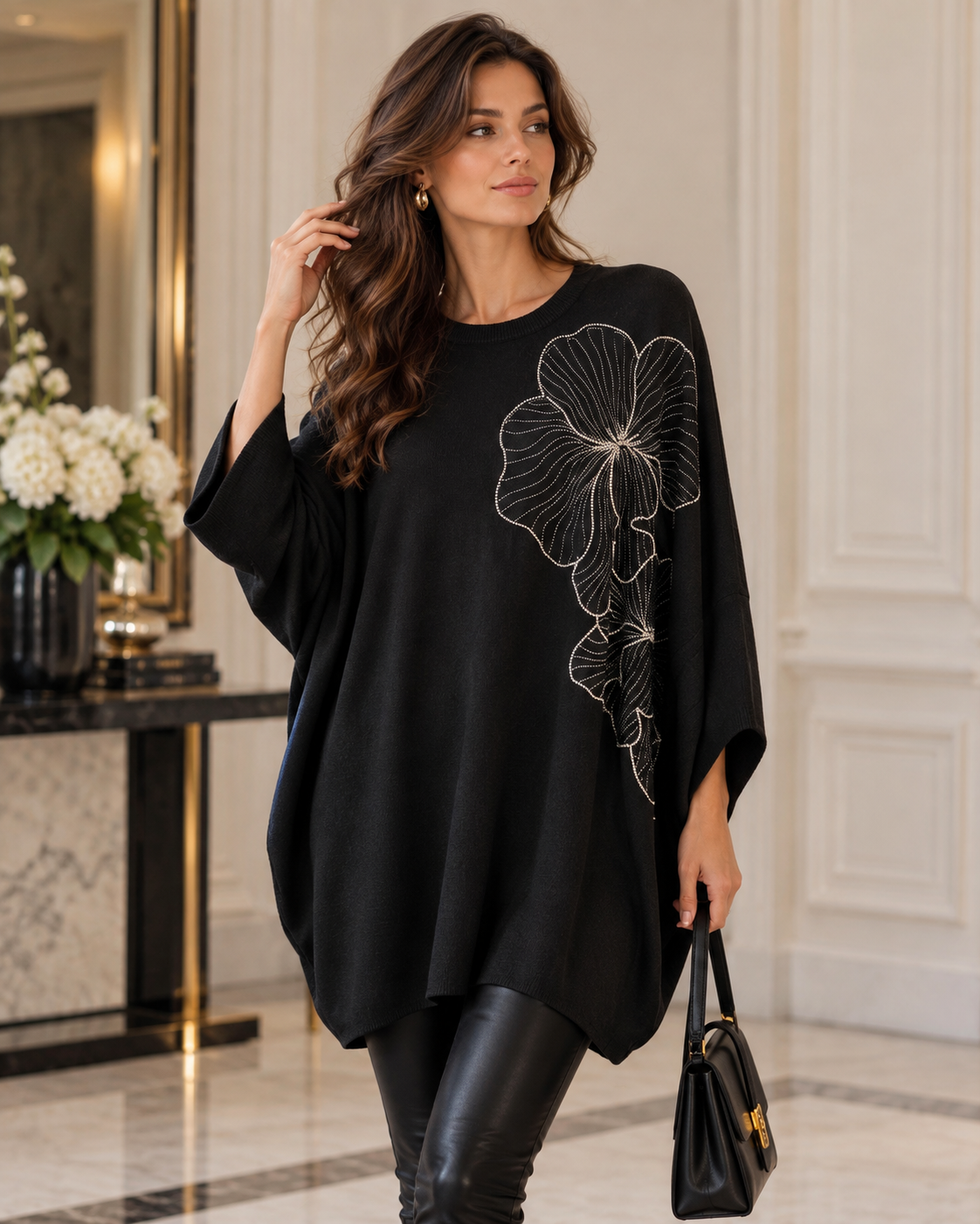 Embellished oversized Jumper