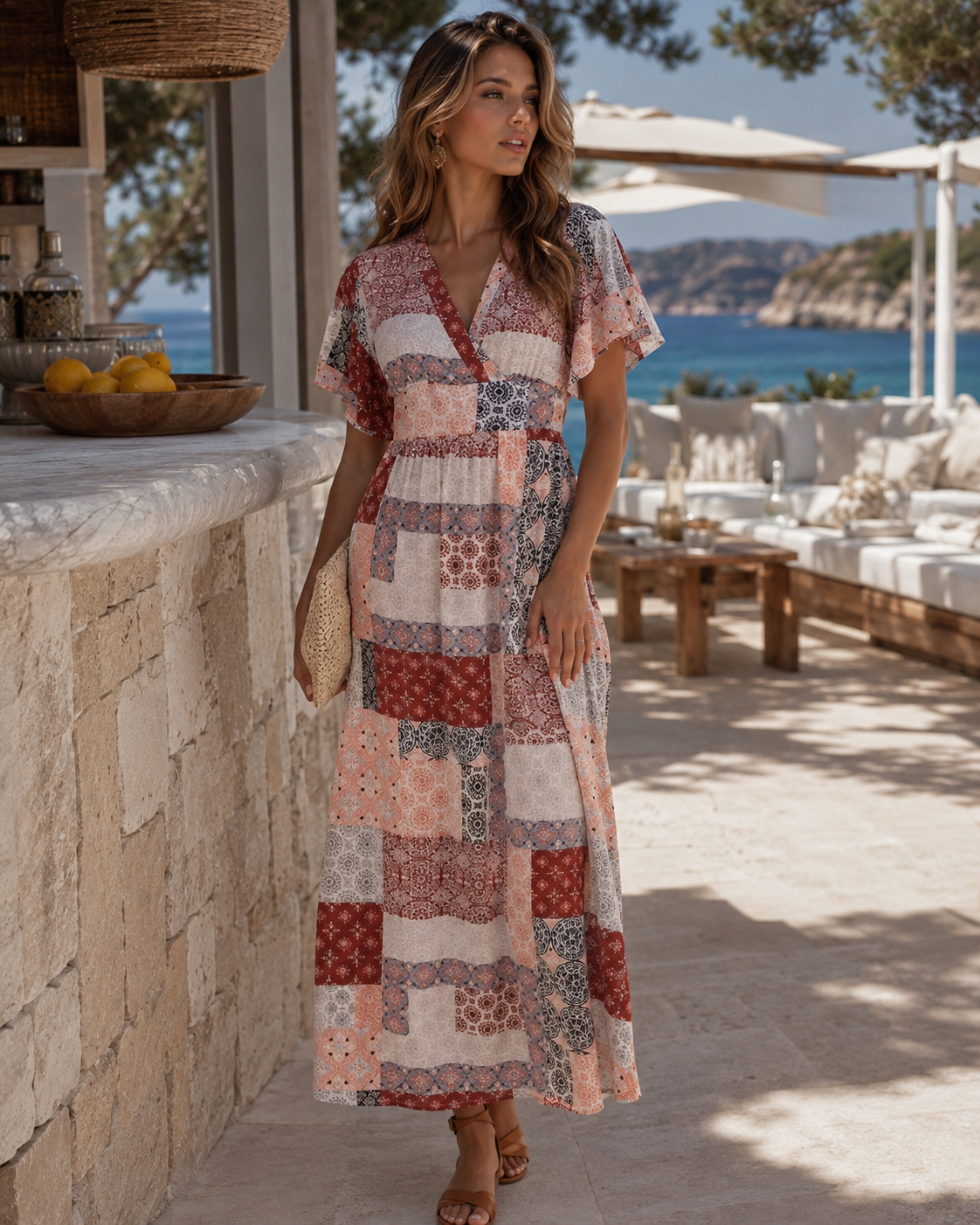 Half Sleeve Rustic Maxi
