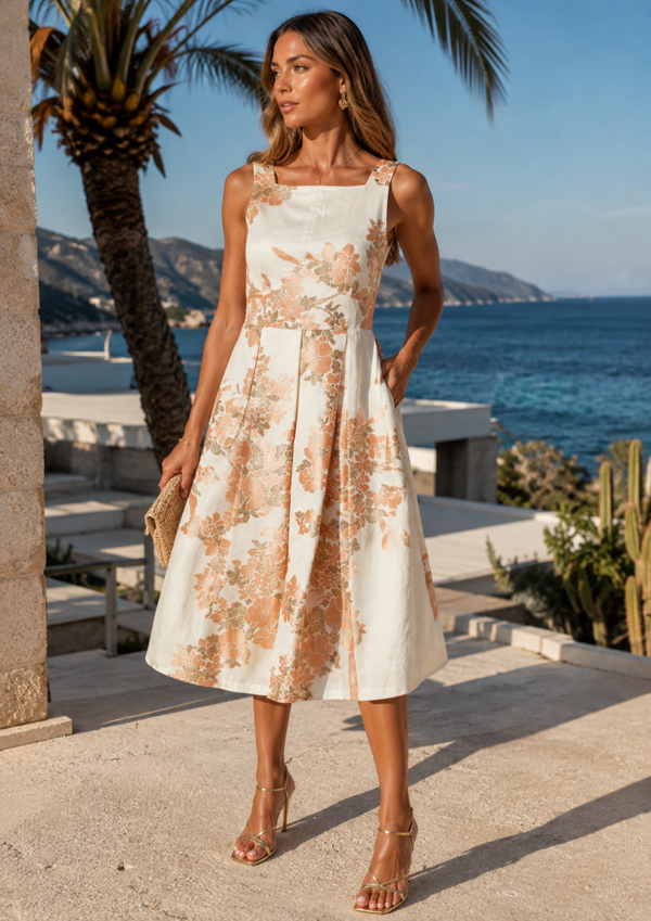 Apricot gold Designer dress